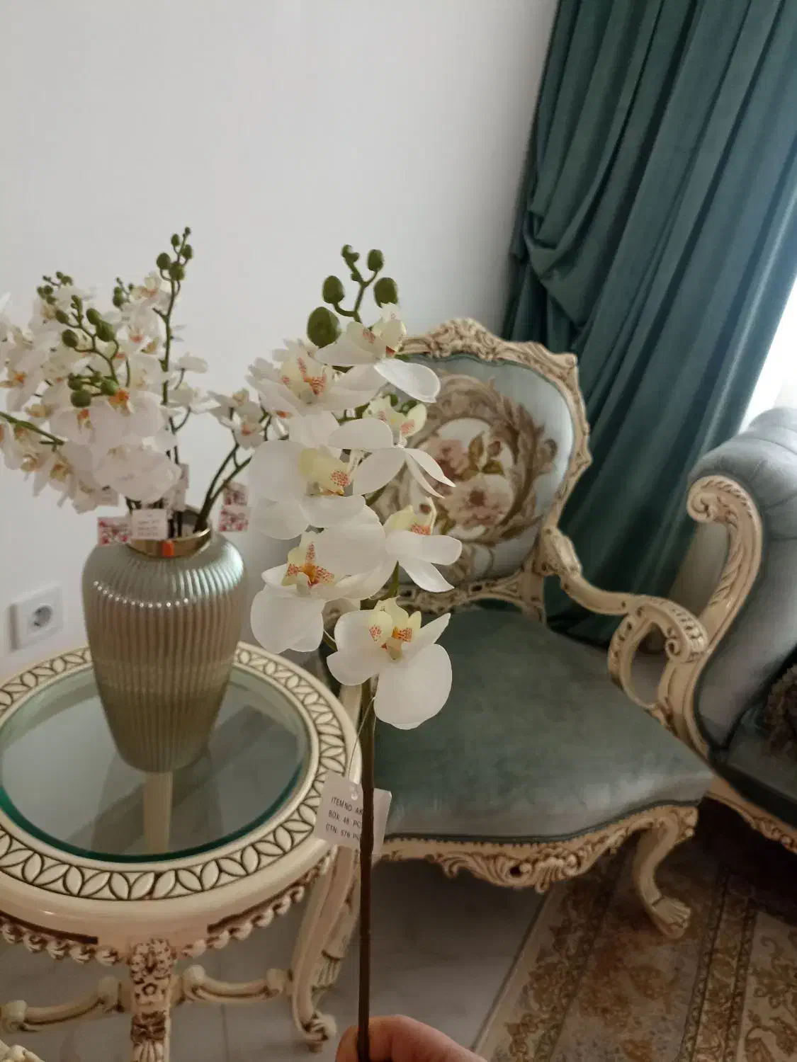 گل ارکیده لمسی|گل مصنوعی|ملک‌آباد, |دیوار