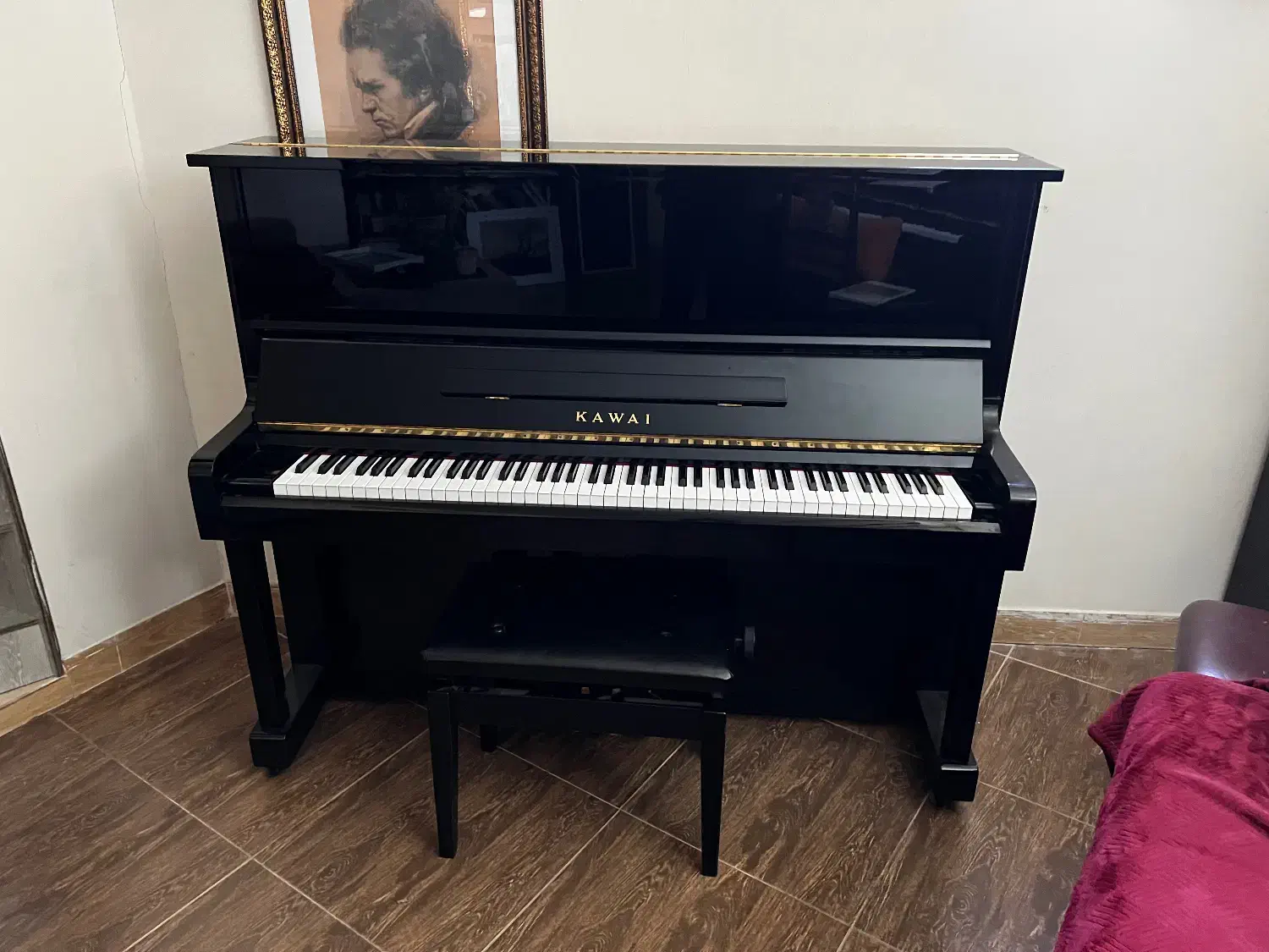 پیانو Kawai NS-10|پیانو، کیبورد، آکاردئون|جم, |دیوار