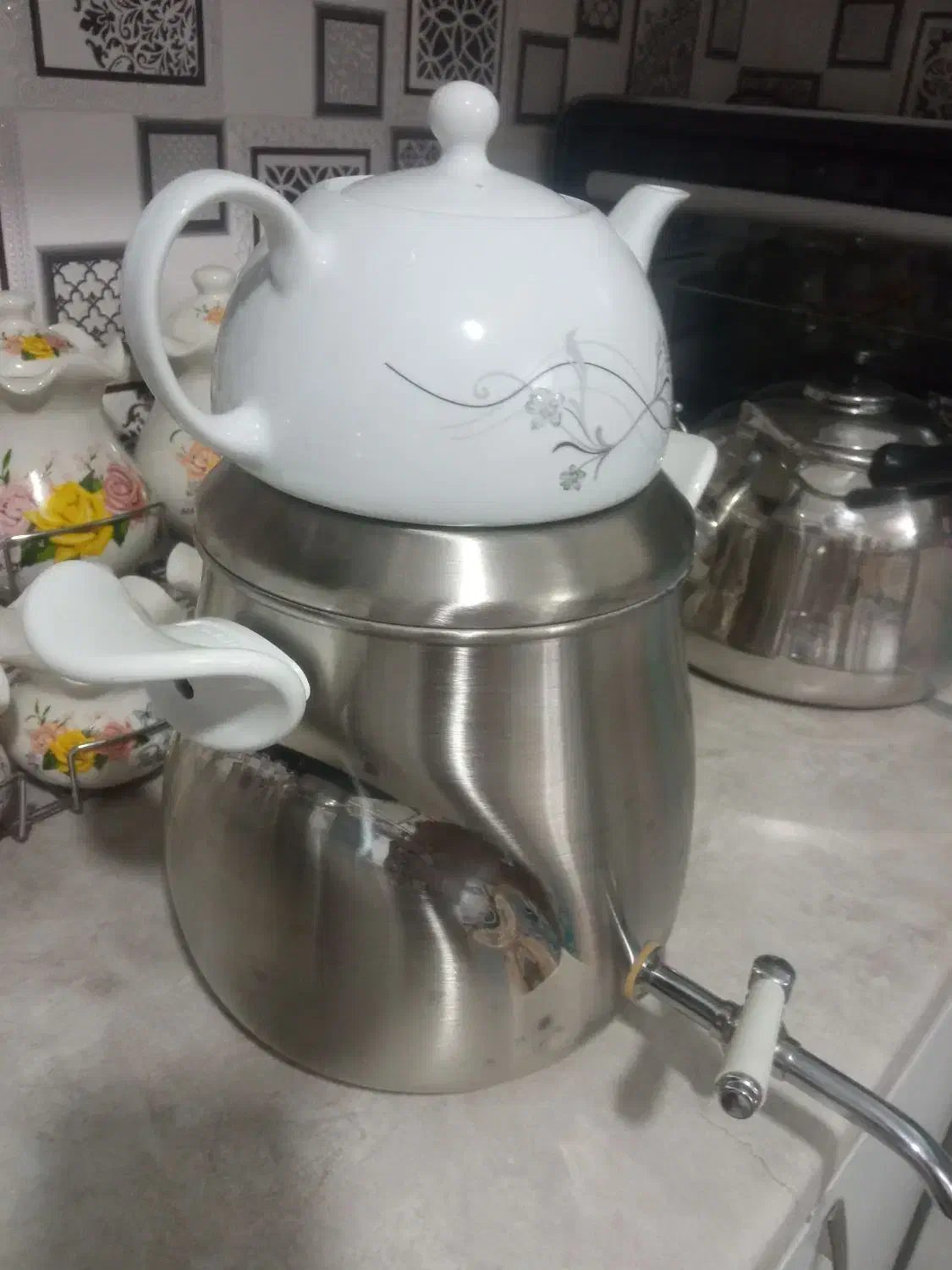 کتری قوری وقوری مسی|قوری، کتری، قهوه‌ساز دستی|ارومیه, |دیوار