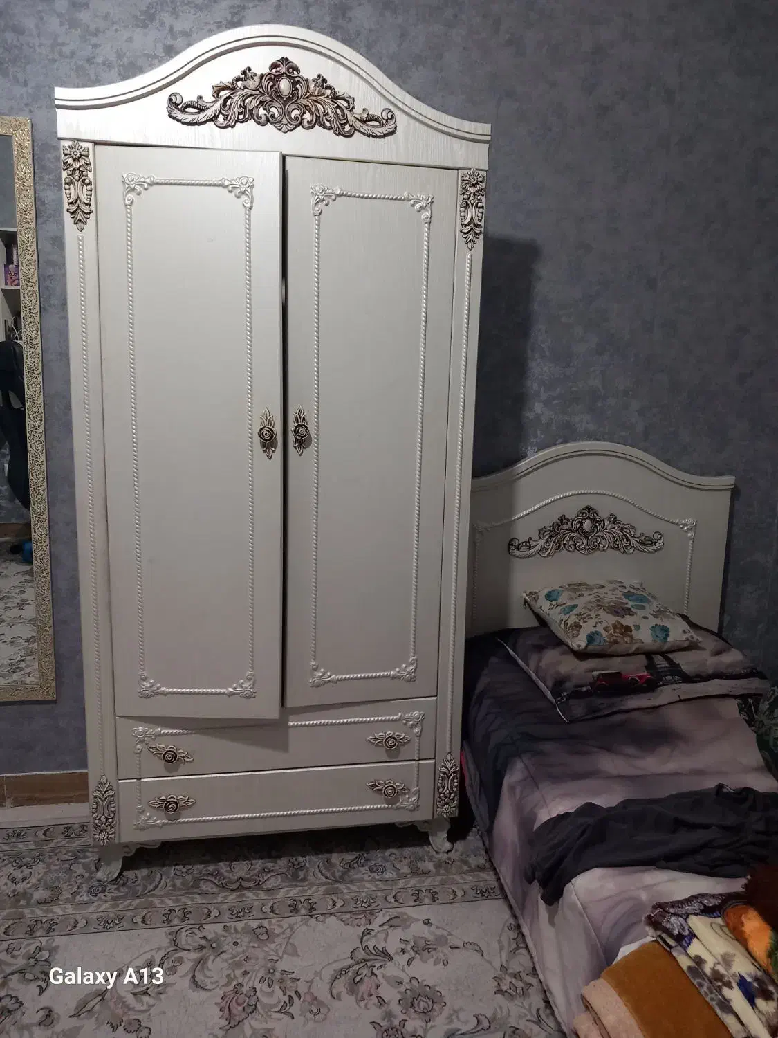 تخت و کمد نو جوان|تخت و سرویس خواب|نسیم‌شهر, |دیوار