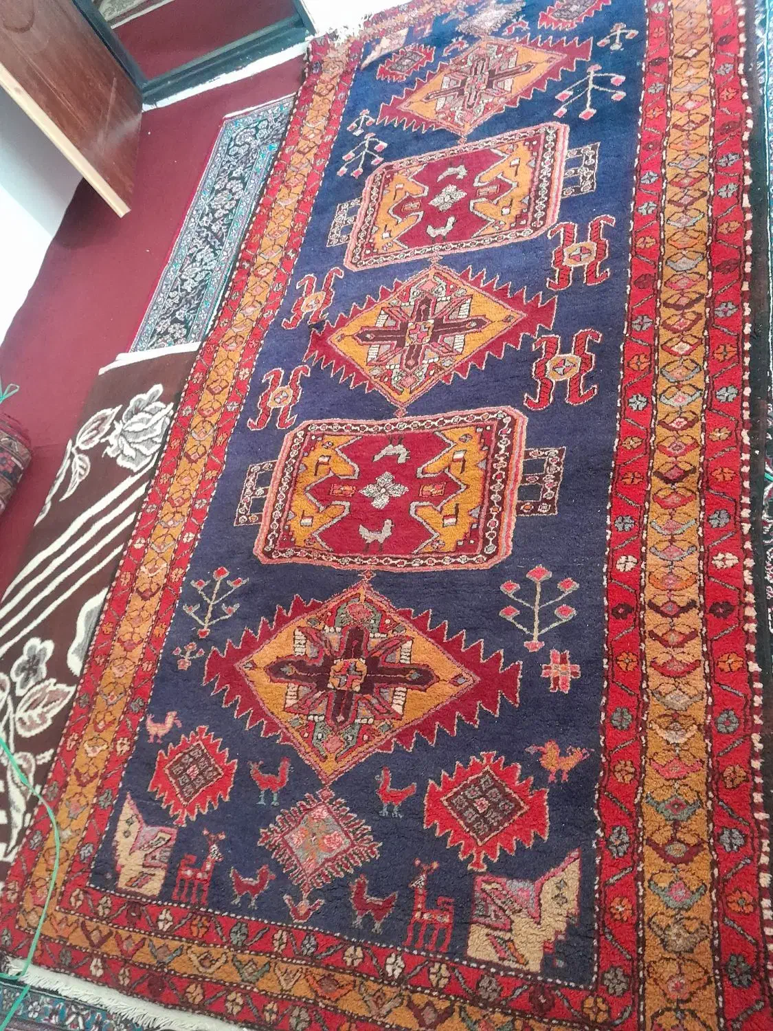 فرش دستباف|فرش|اهر, |دیوار