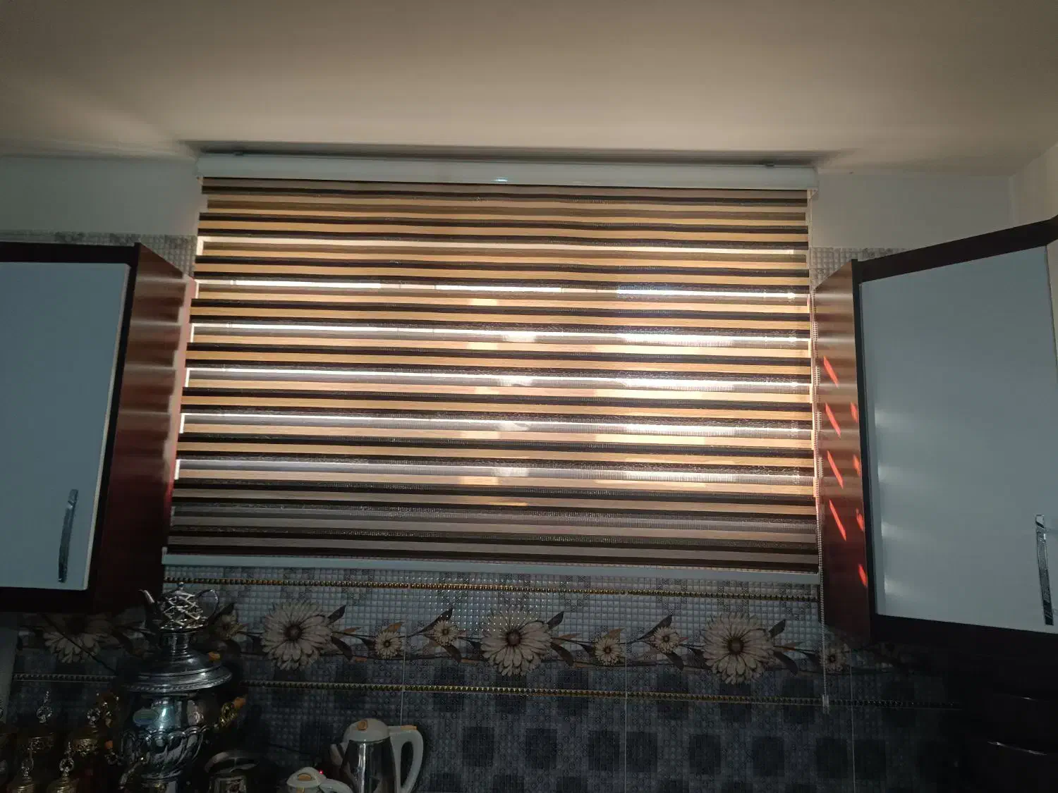 پرده زبرا در اندازه 1.20*1|پرده، رانر، رومیزی|کبودرآهنگ, |دیوار