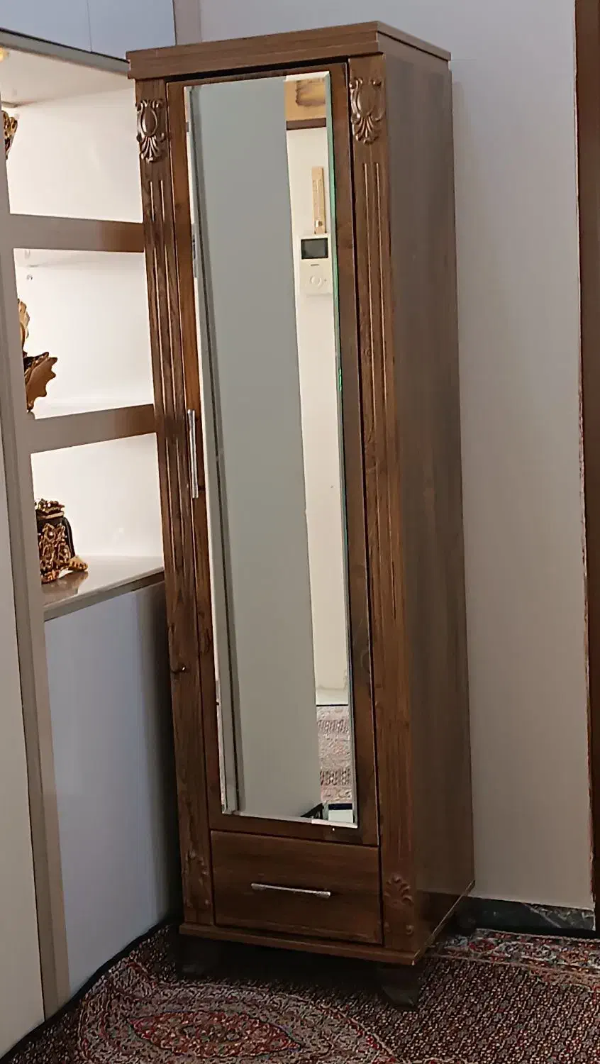 کمد، درآور آینه دار کاملا چوبی|جاکفشی، کمد، دراور|سهند, |دیوار
