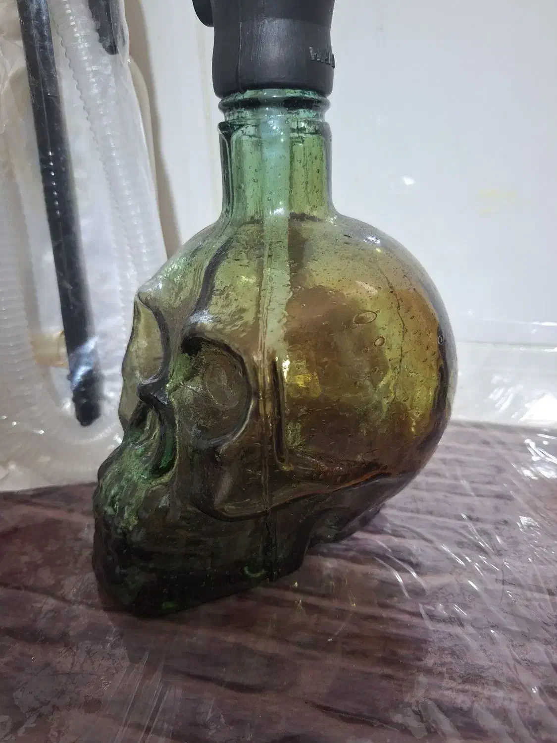 قلیون مسافرتی شیشه ای طرح جمجمه|کلکسیون و سرگرمی|مشگین شهر, |دیوار