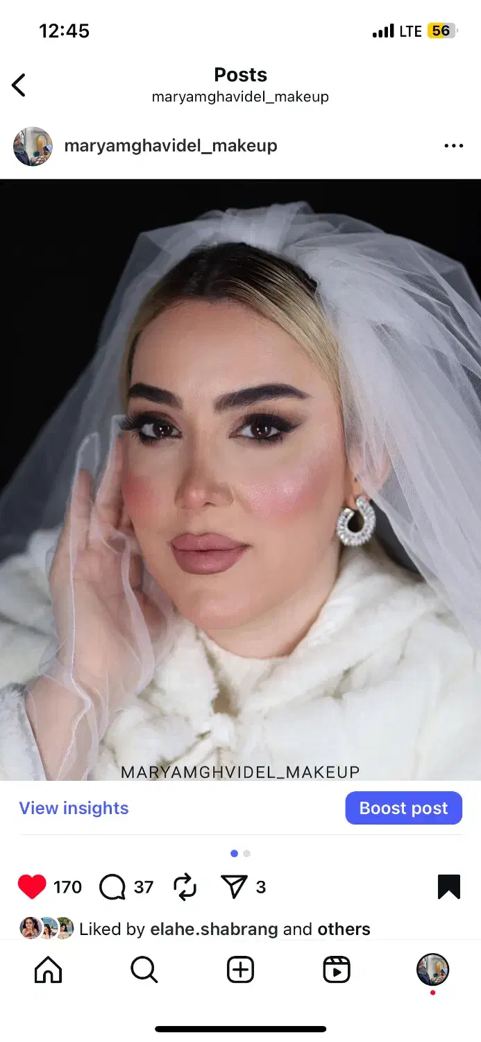 آموزش صفرتا صد میکاپ و گریم عروس|خدمات آموزشی|رشت, معلم|دیوار