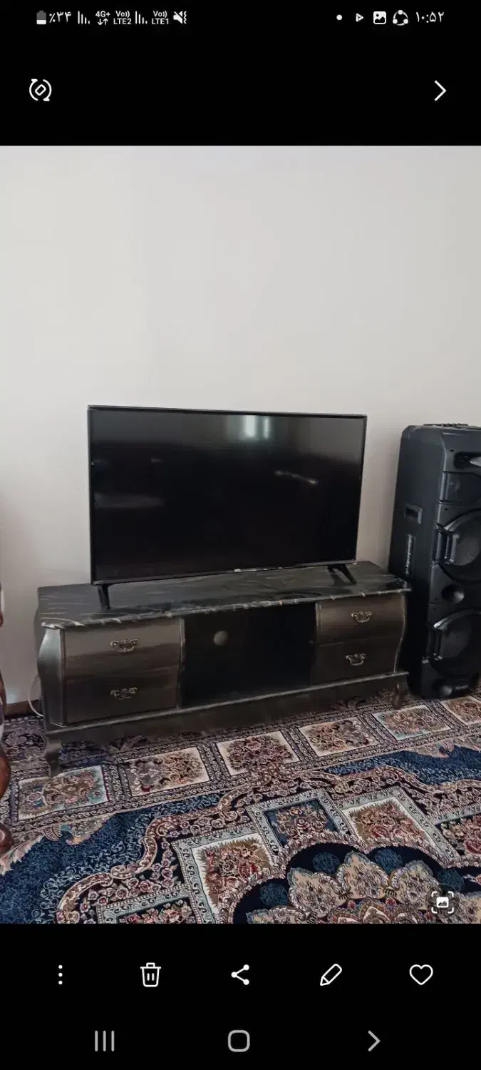 آینه کنسول میز تیوی و مینی ویترین ست هم|بوفه، ویترین، کنسول|رودهن, |دیوار