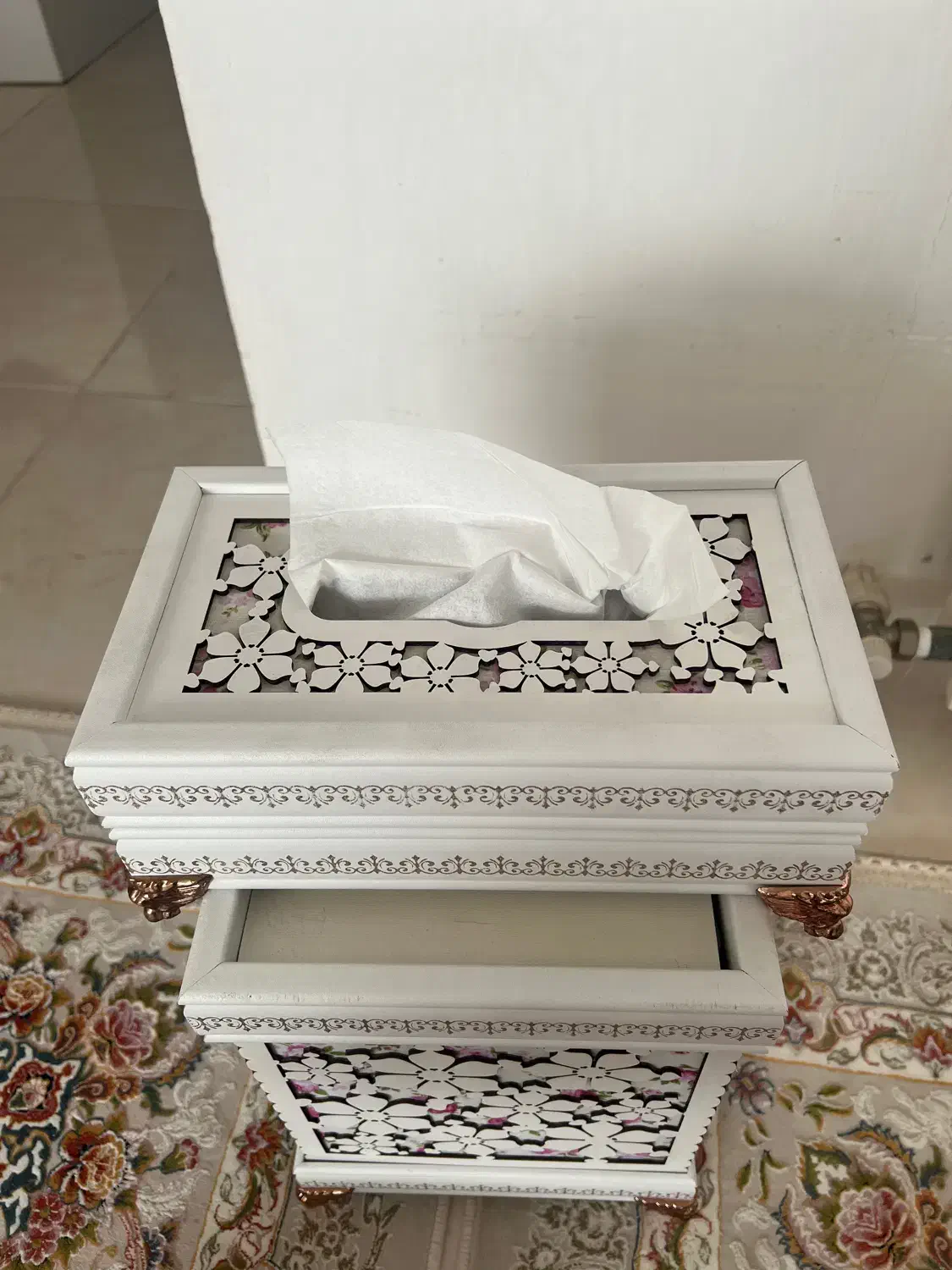 جا دستمالی و سطل|صنایع دستی و سایر لوازم تزئینی|مشکیندشت, |دیوار