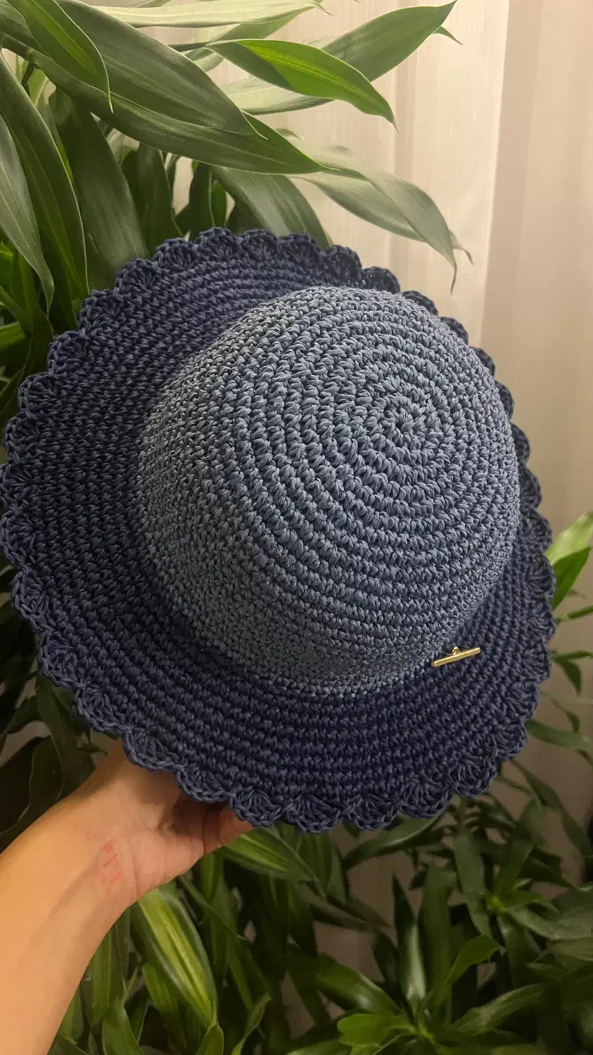 کلاه دستباف رافیا|لباس|کیش, |دیوار