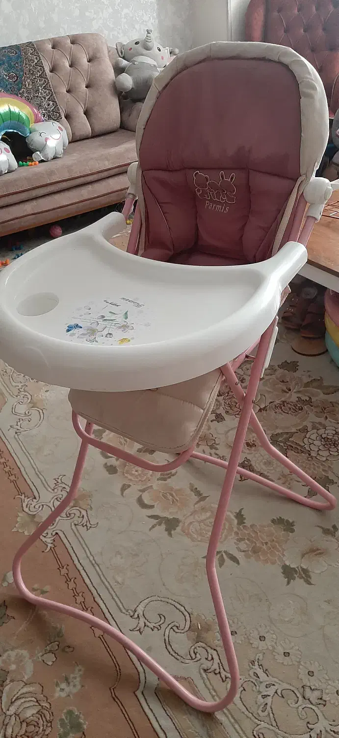 میز غذاخوری، گهواره میلاد رنگ صورتی، ماشین شارژی|میز و صندلی غذاخوری|کرج, شهرک جهاننما|دیوار