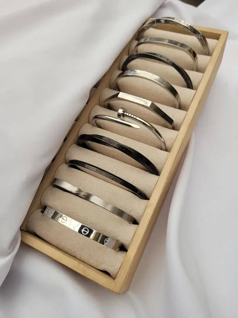 انواع دستبند و بنگل سون استیل رنگ ثابت تک و عمده|بدلیجات|مشهد, هفده شهریور|دیوار