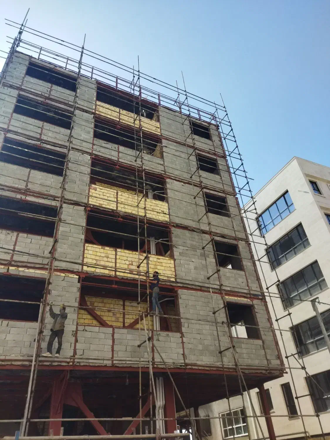 داربست فلزی زنگویی وپیچ رولپلاک|خدمات پیشه و مهارت|بیرجند, |دیوار