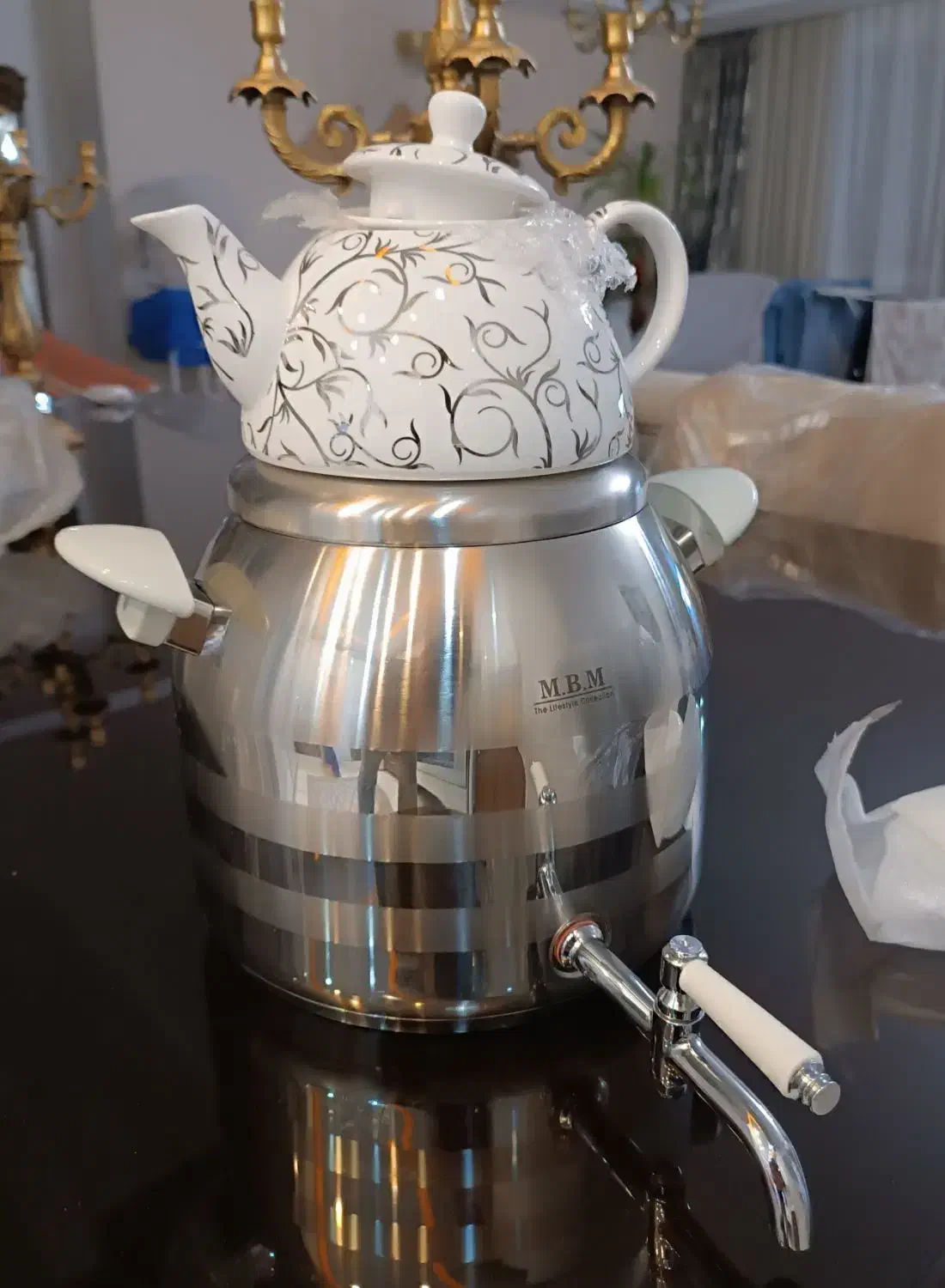 کتری قوری استیل ترک|قوری، کتری، قهوه‌ساز دستی|شاهین‌شهر, مخابرات (شهید بهشتی)|دیوار