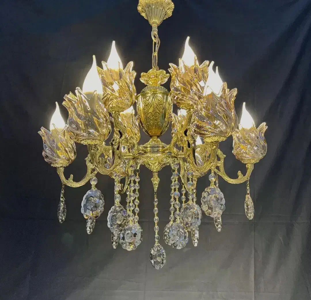 4 عدد لوستر 5 شاخه 10شعله نو و سالم|لوستر و چراغ آویز|قزوین, |دیوار