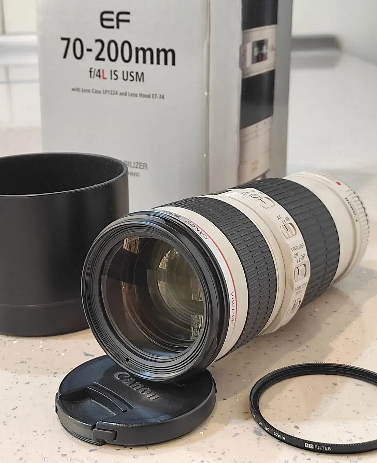 لنز کنون  EF 70-200 F4 IS L|دوربین عکاسی و فیلم‌برداری|تهران, دریان‌نو|دیوار