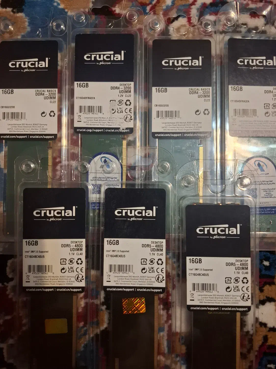 رم Ram ddr4&ddr5|قطعات و لوازم جانبی رایانه|تهران, فلسطین (میدان انقلاب)|دیوار