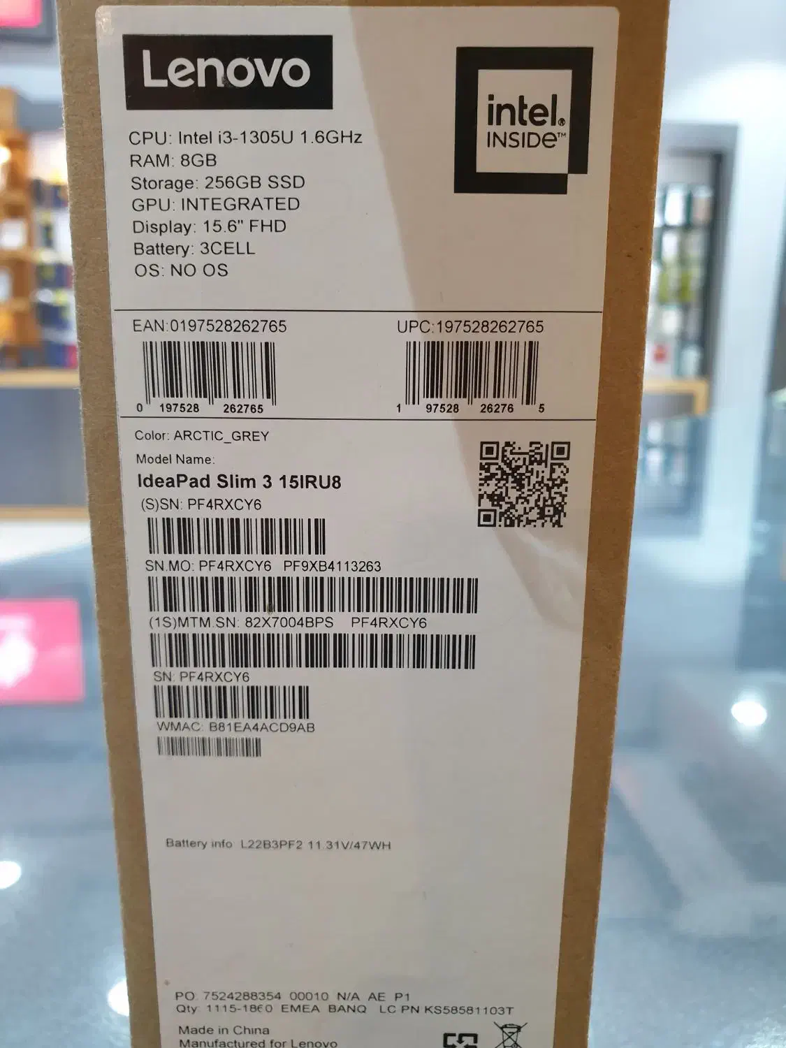 لپ تاپ لنوو ideapad slim 3 i3 DDr5|رایانه همراه|مشهد, عامل|دیوار