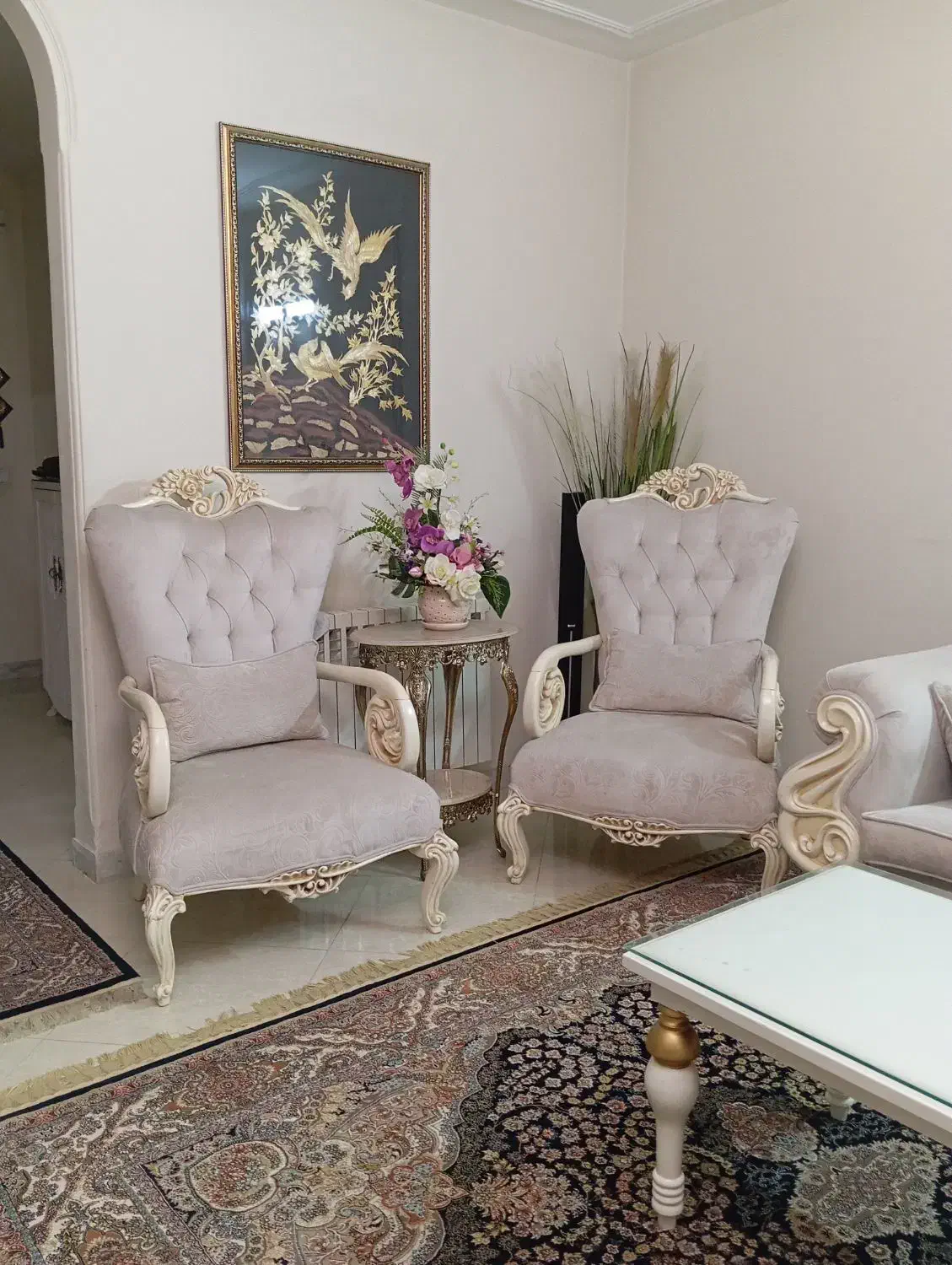 مبلمان ۶ نفره چوب راش|مبلمان خانگی و میز عسلی|ملارد, |دیوار