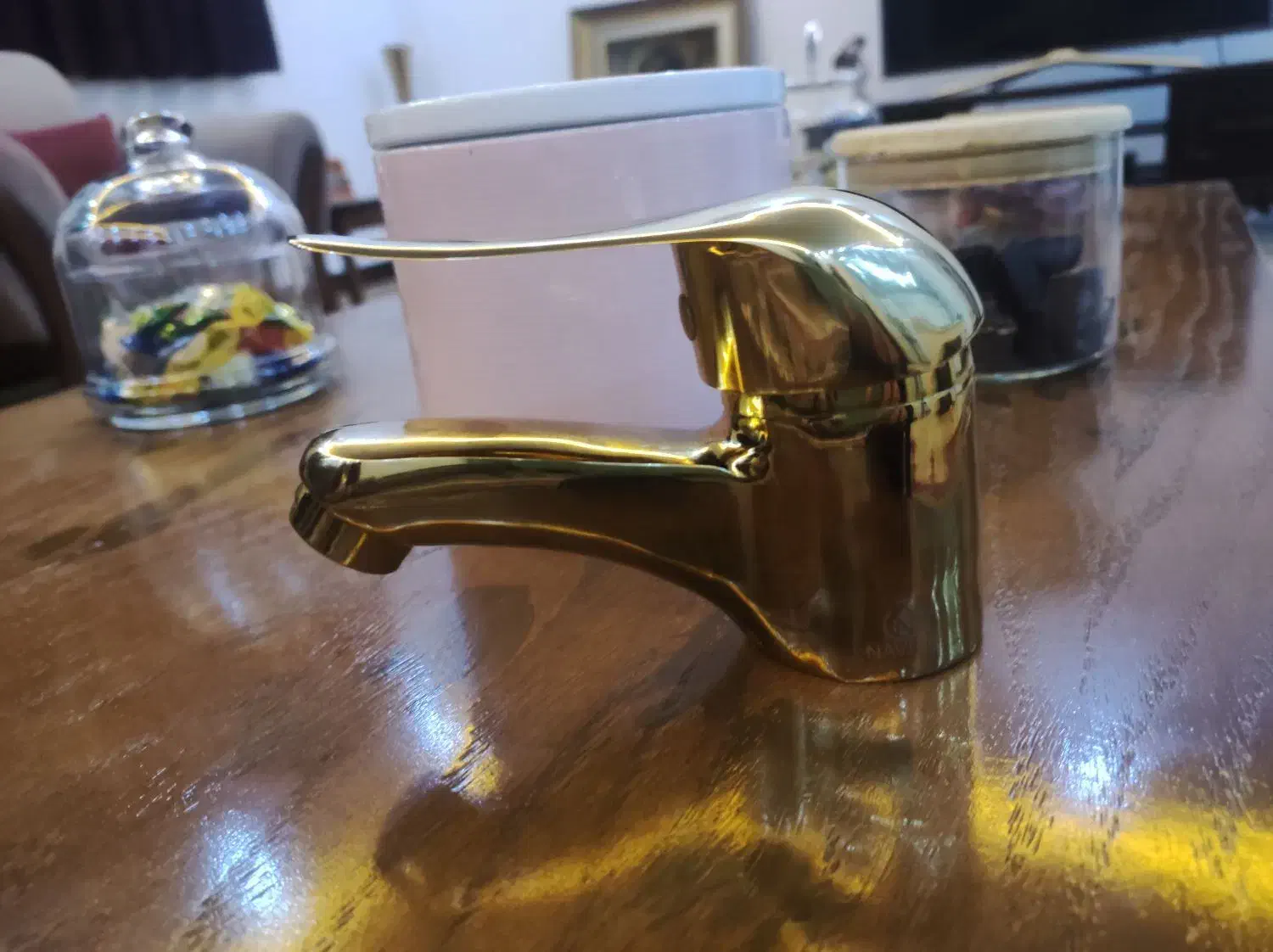 شیر آب روشویی طلایی نو|لوازم سرویس بهداشتی|هشتگرد, شهرک ریحانه|دیوار