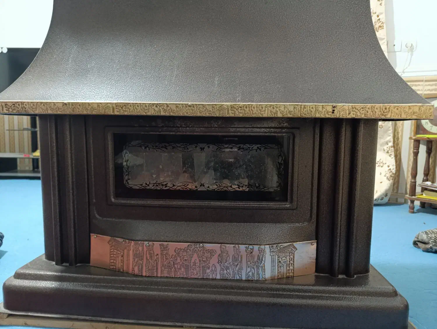 فروش بخاری گازی بزرگ  طرح شومینه|بخاری، هیتر، شومینه|یاسوج, |دیوار