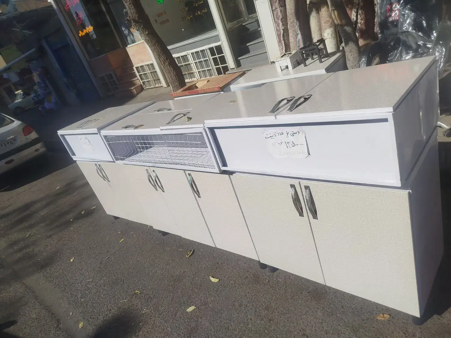 دستی 6عدد کابینت آشپزخانه 13500000|مصالح و تجهیزات ساختمان|میانه, |دیوار