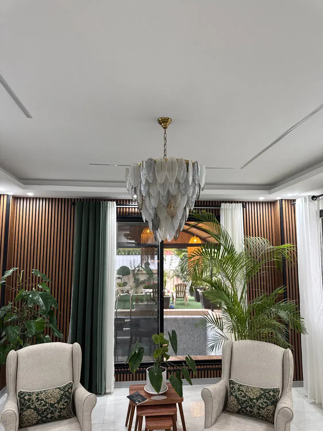 لوستر کلاسیک مدرن مینیمال|لوستر و چراغ آویز|آمل, |دیوار