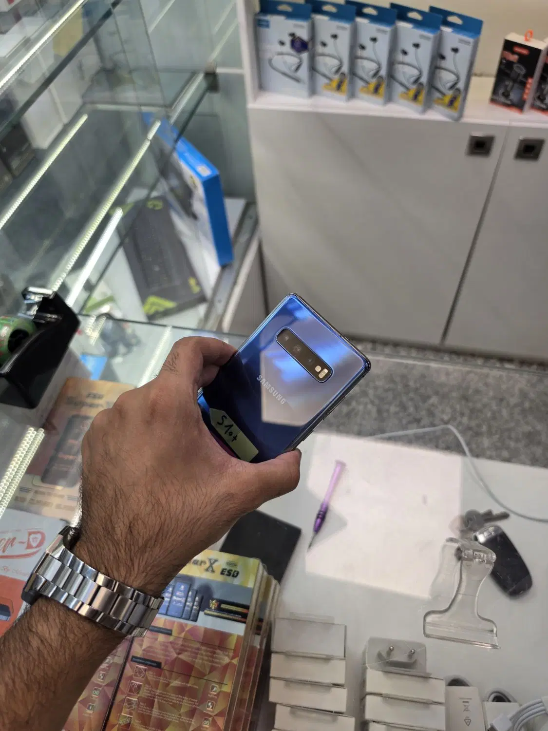 Samsung S10 plus بدوون نقطه کلکسیونی فروش ویژه|موبایل|کرج, عظیمیه|دیوار