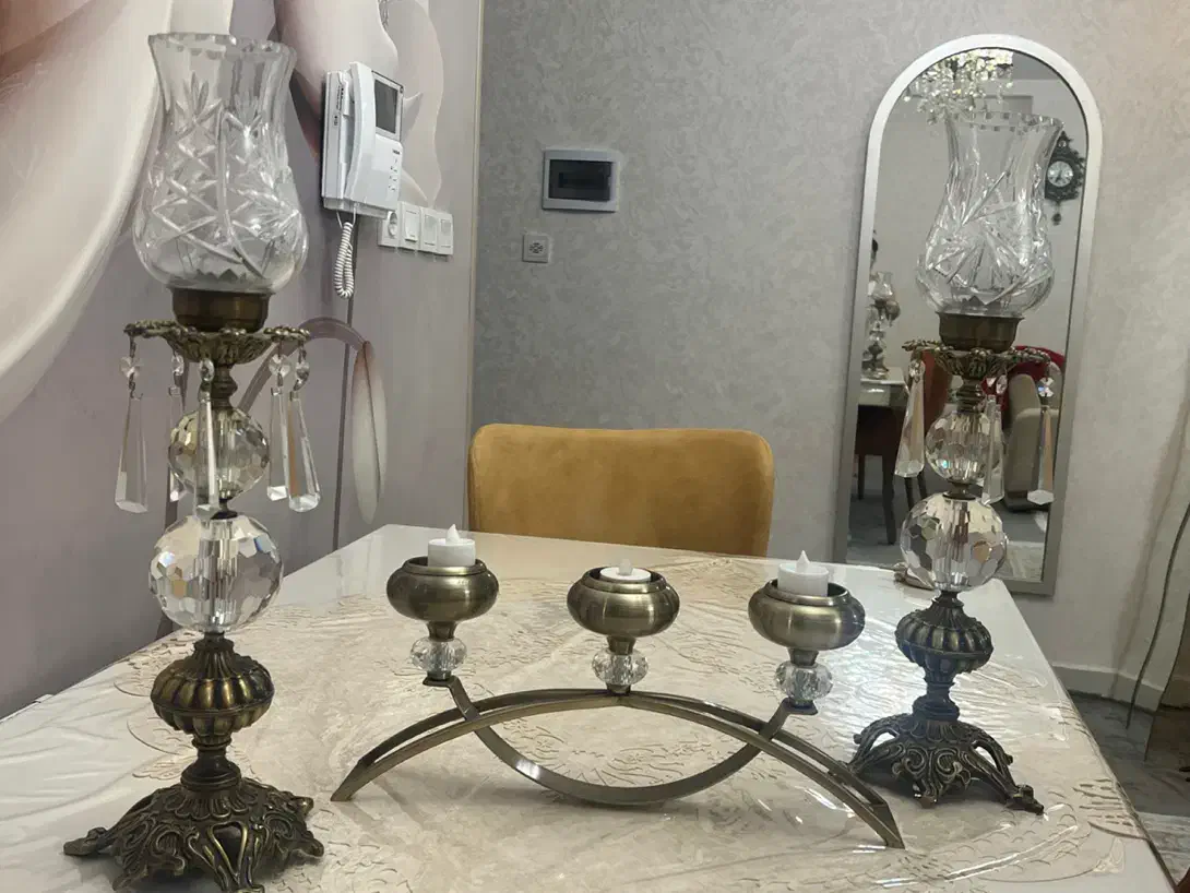 شمعدون|لوستر و چراغ آویز|اردبیل, |دیوار