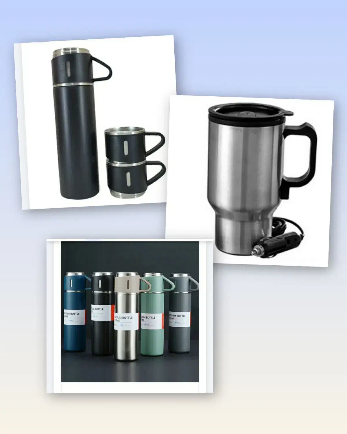 فلاسک سه کاپ و فلاسک فندکی و ماگ|قوری، کتری، قهوه‌ساز دستی|تهران, گیشا|دیوار