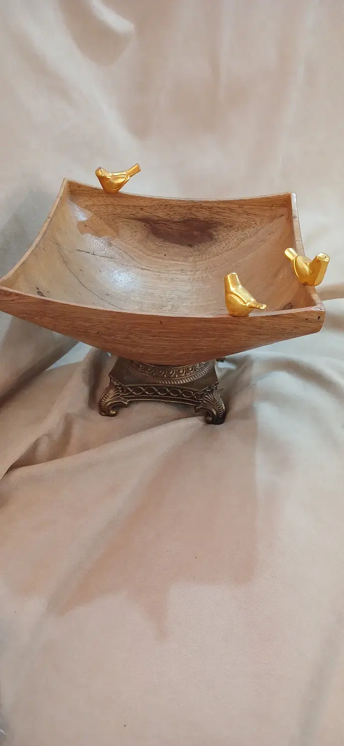 میوه خوری چوبی .قندان .گلدان .بشقاب|صنایع دستی و سایر لوازم تزئینی|تهران, جنتآباد جنوبی|دیوار