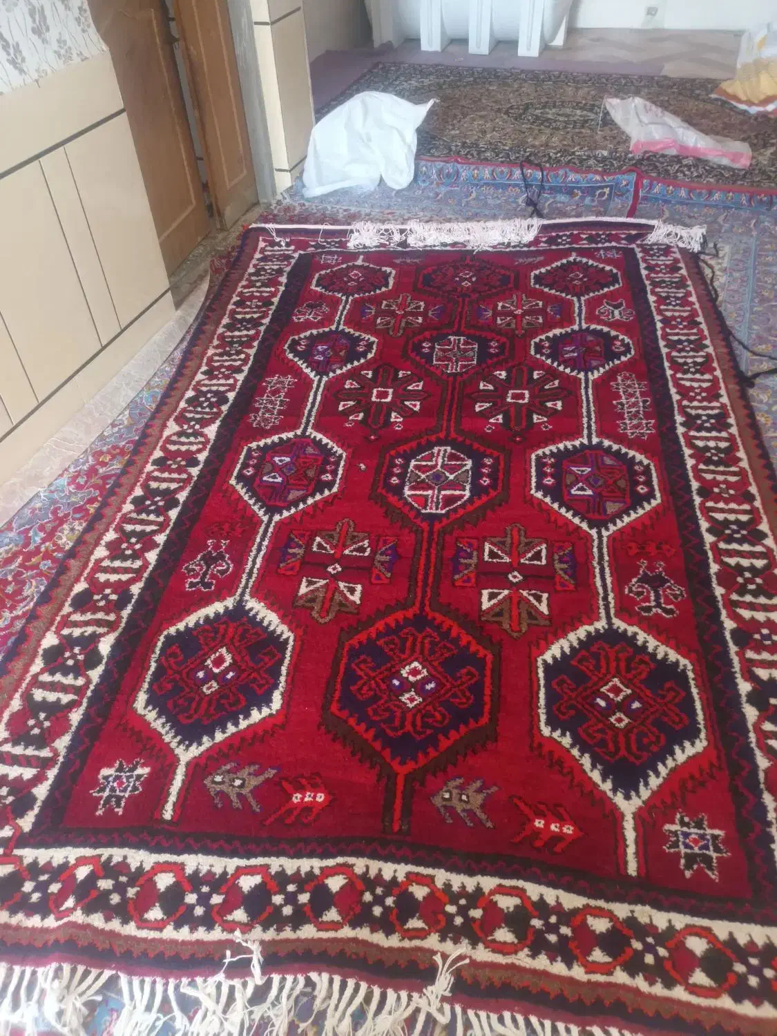 قالی لری نونواصلااستفاده نشده|فرش|شوشتر, |دیوار