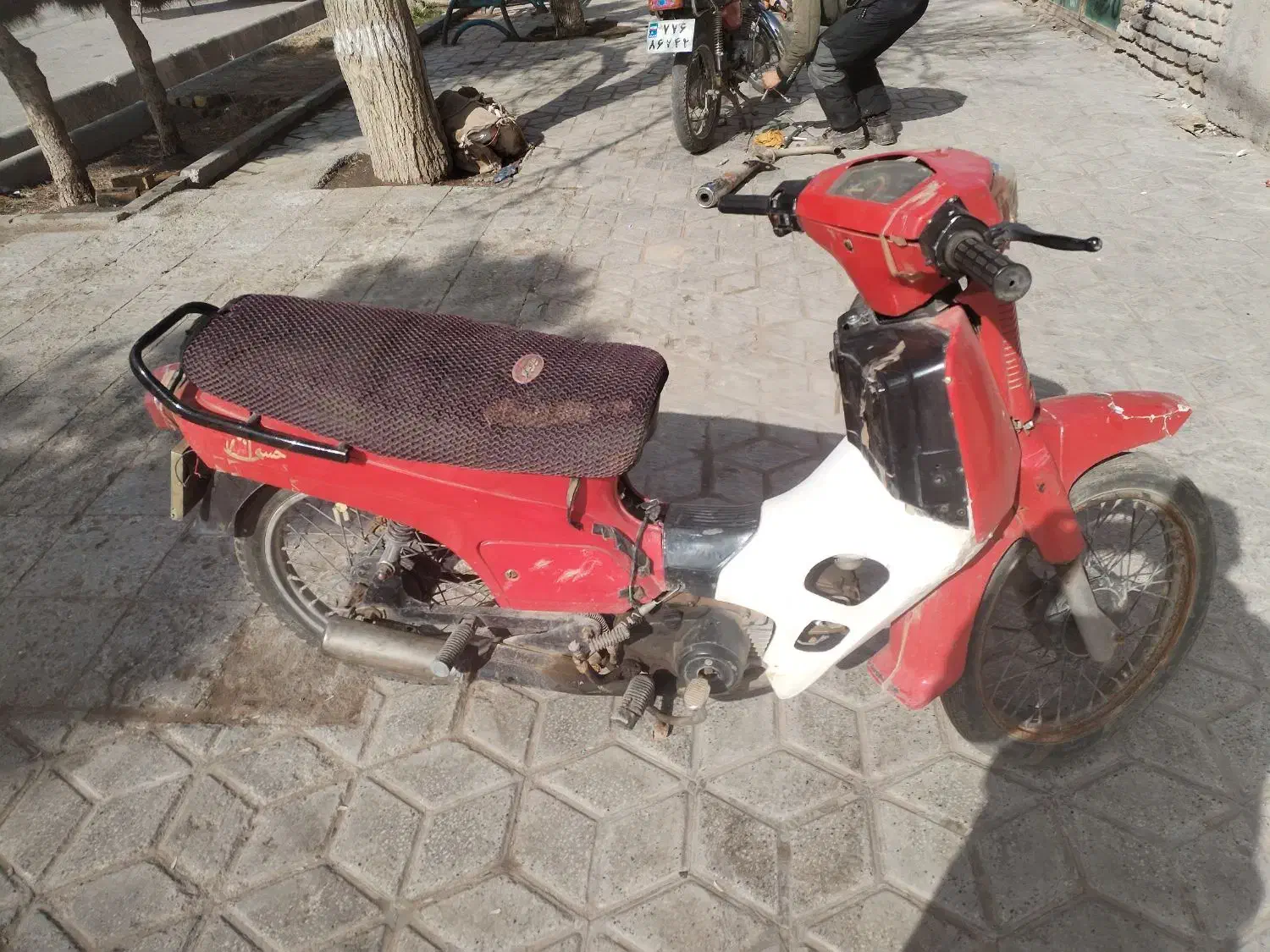 متور بی کلاچ مدل 77 پلاک قدیم|موتورسیکلت|تایباد, |دیوار