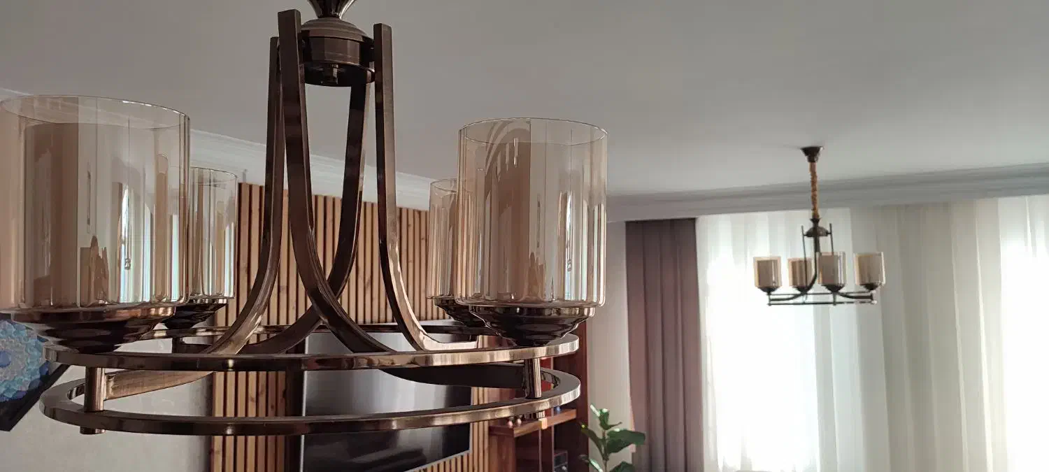 4 تا لوستر رنگ برنز|لوستر و چراغ آویز|تهران, جنت‌آباد شمالی|دیوار