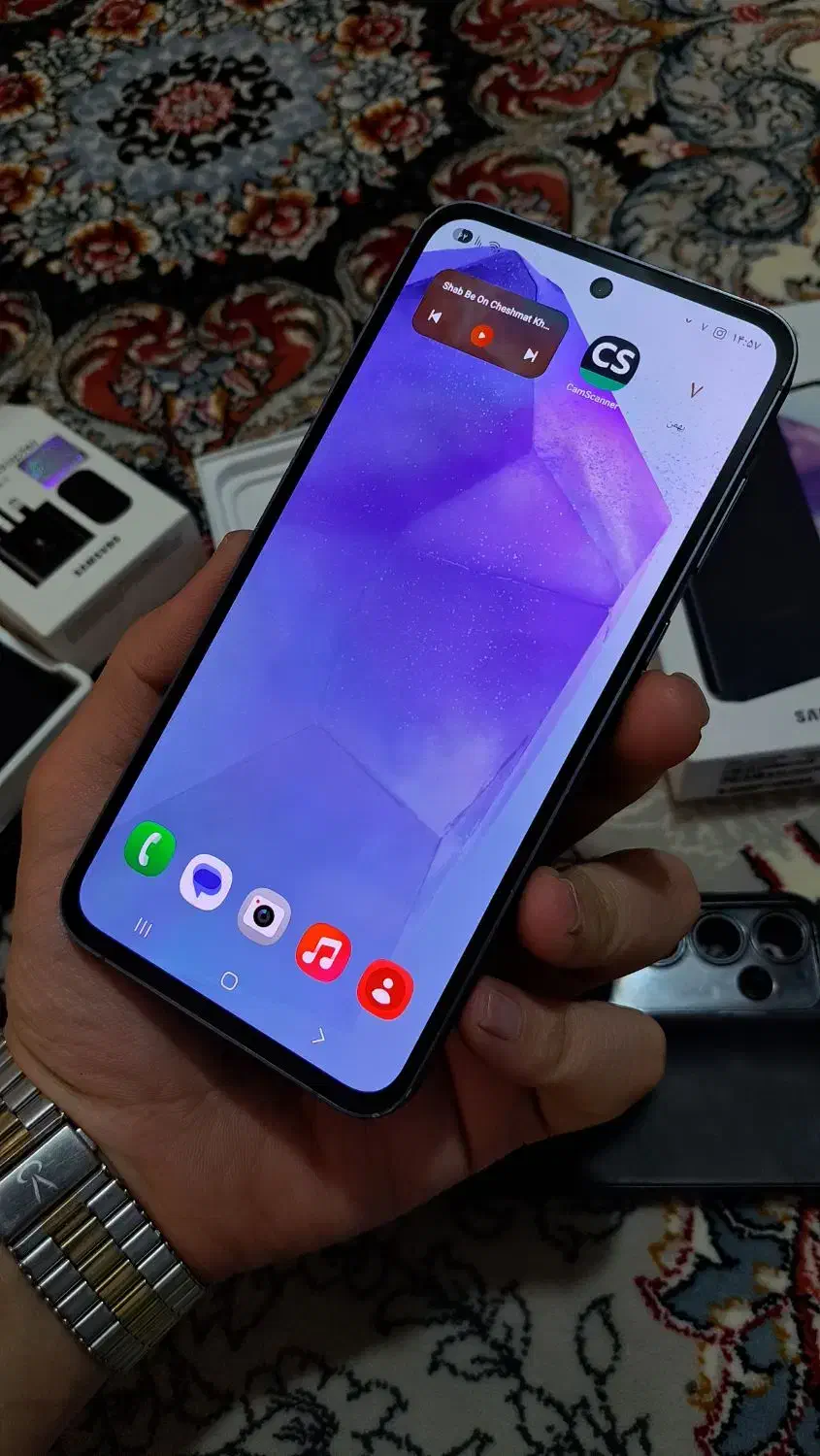 گوشی A55 حافظه ۱۲۸|موبایل|هشتگرد, شهرک بعثت|دیوار