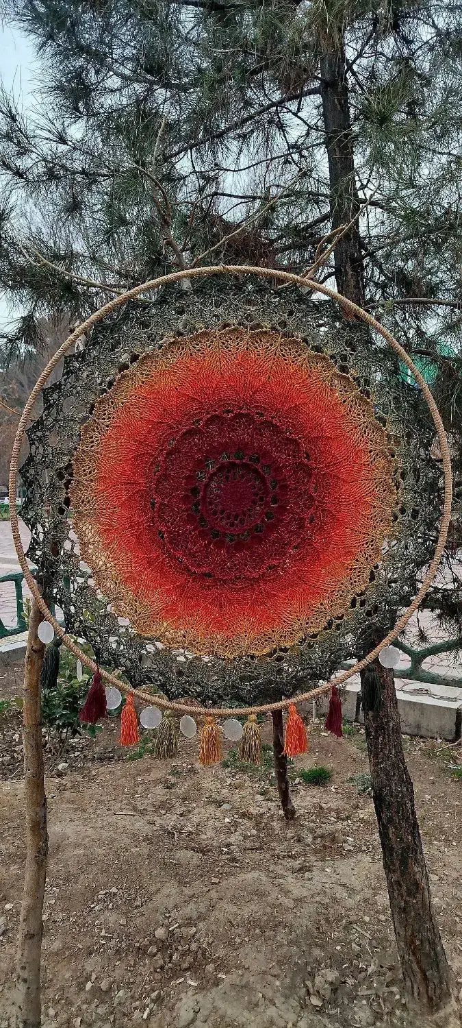 ماندالا دستباف دیوار کوب|صنایع دستی و سایر لوازم تزئینی|تهران, شهرآرا|دیوار