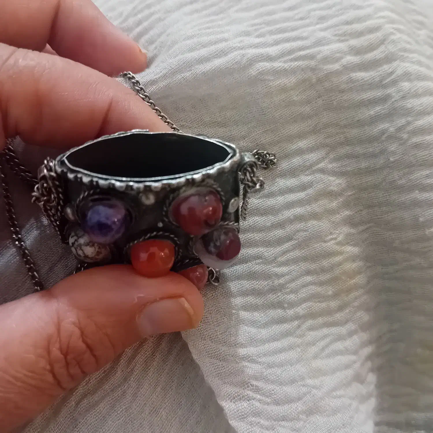 یک عدد گردنبند جا دعا قدیمی|کلکسیون اشیاء عتیقه|گلپایگان, |دیوار