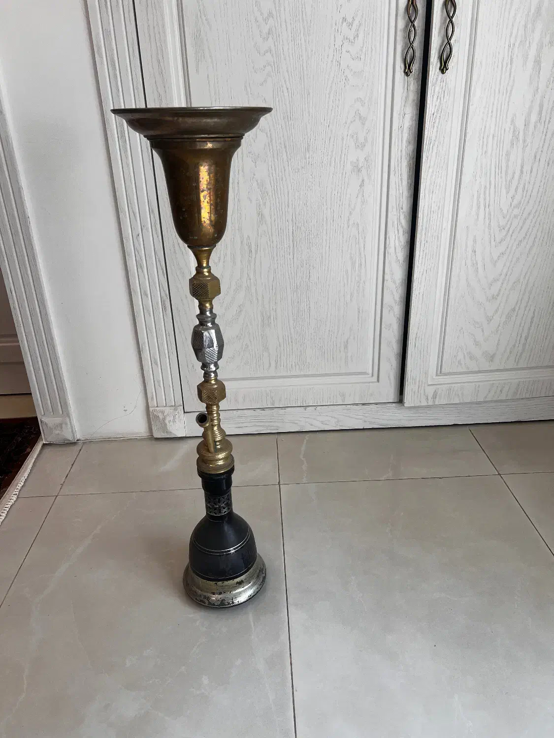 قلیان برنجی بلند درجه ۱|صنایع دستی و سایر لوازم تزئینی|مشهد, احمدآباد|دیوار