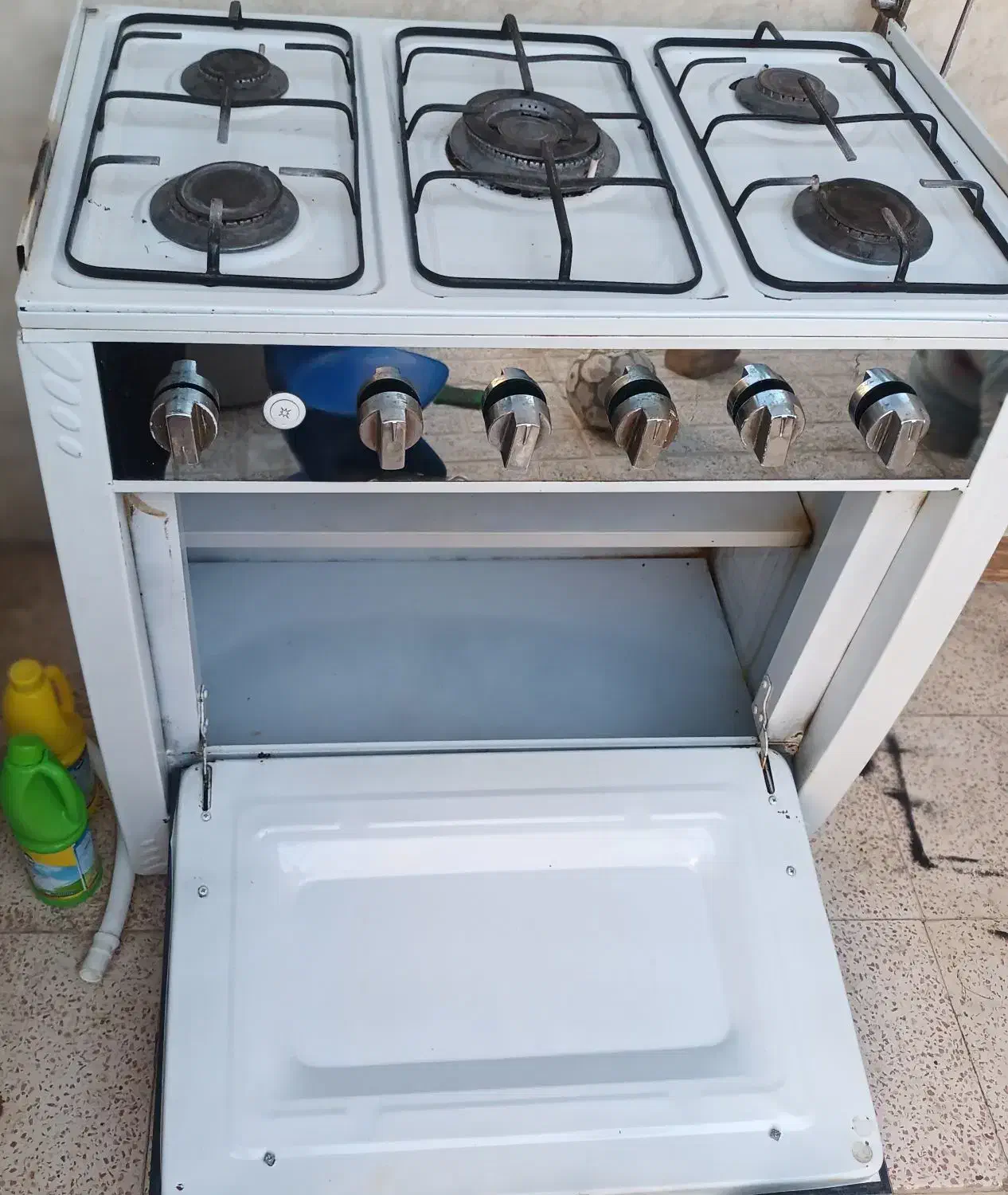 اجاق گاز۵شعله طرح فر|اجاق گاز و لوازم برقی پختوپز|محمدیه-قزوین, |دیوار