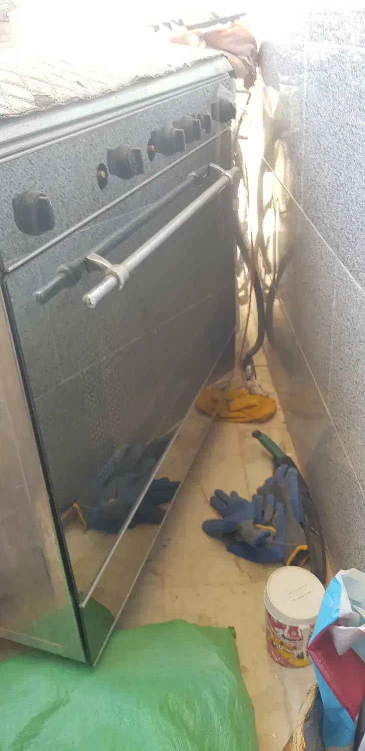 گاز فر دار استیل جنس درجه|اجاق گاز و لوازم برقی پختوپز|الیگودرز, |دیوار