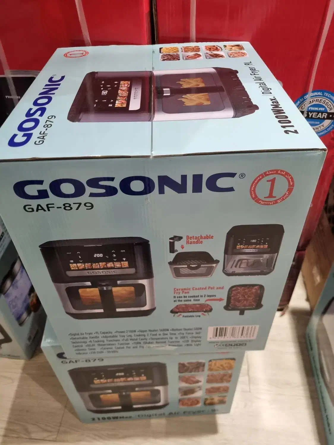 سرخ کن 9 لیتر جدید gosonic  نرکیه صفحه و آیکن رنگی|اجاق گاز و لوازم برقی پخت‌وپز|مشهد, کوشش|دیوار