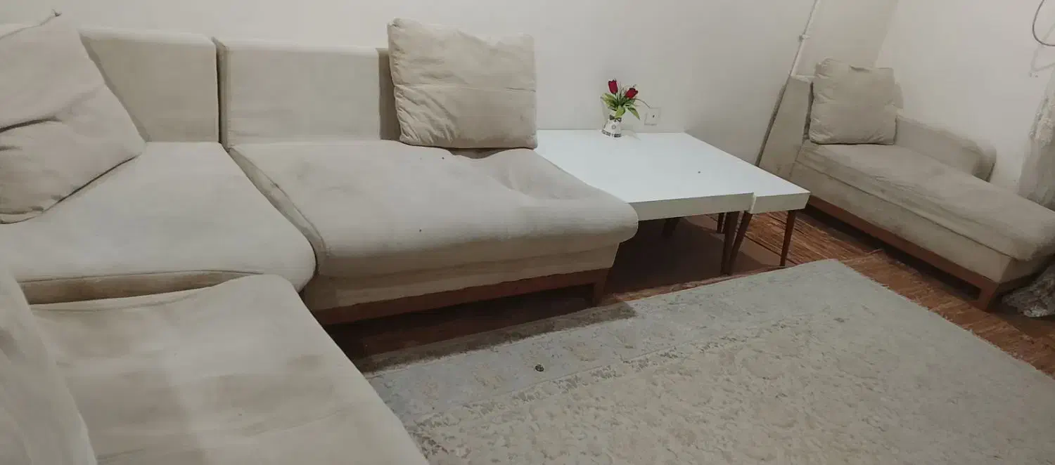 مبل ال هفت نفره|مبلمان خانگی و میز عسلی|باغ ملک, |دیوار