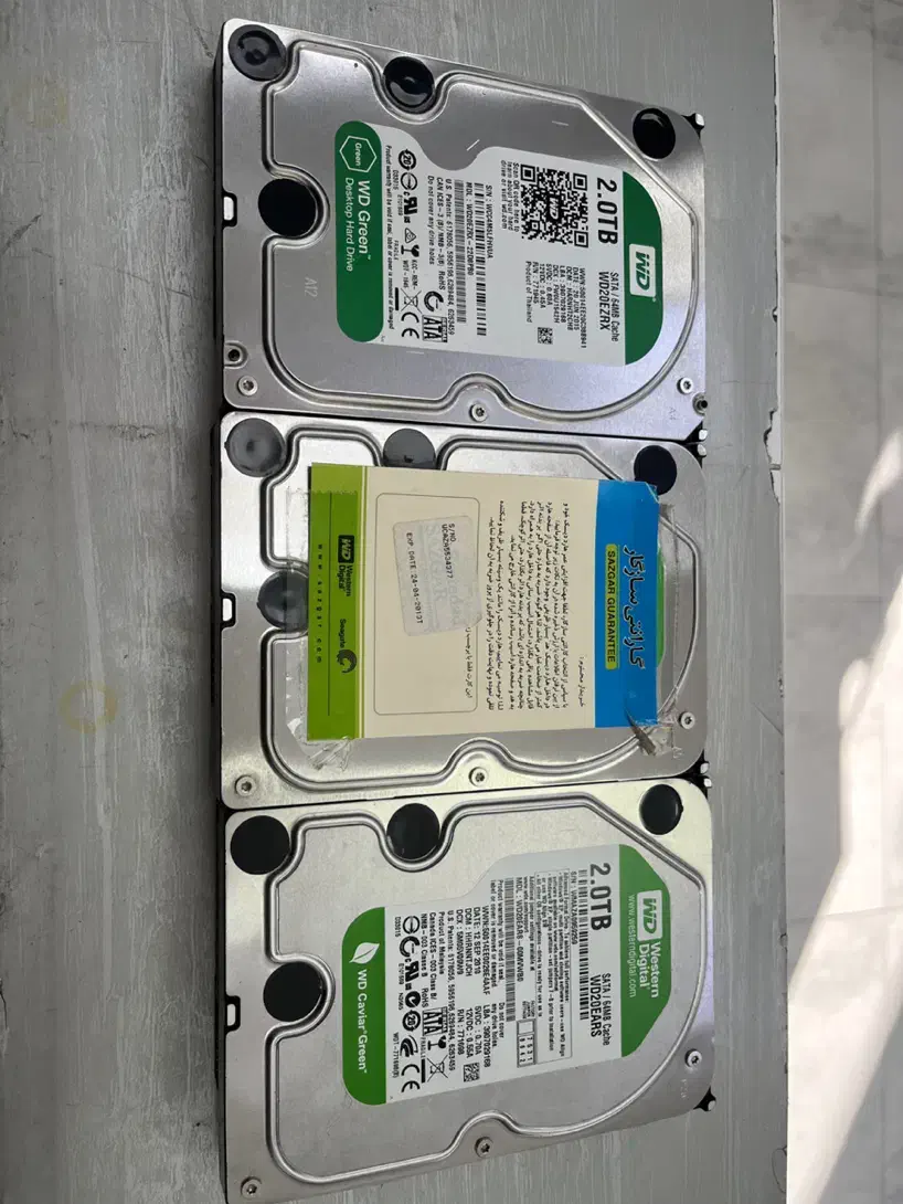 هارد 2 ترا وسترن سبز|قطعات و لوازم جانبی رایانه|اراک, |دیوار