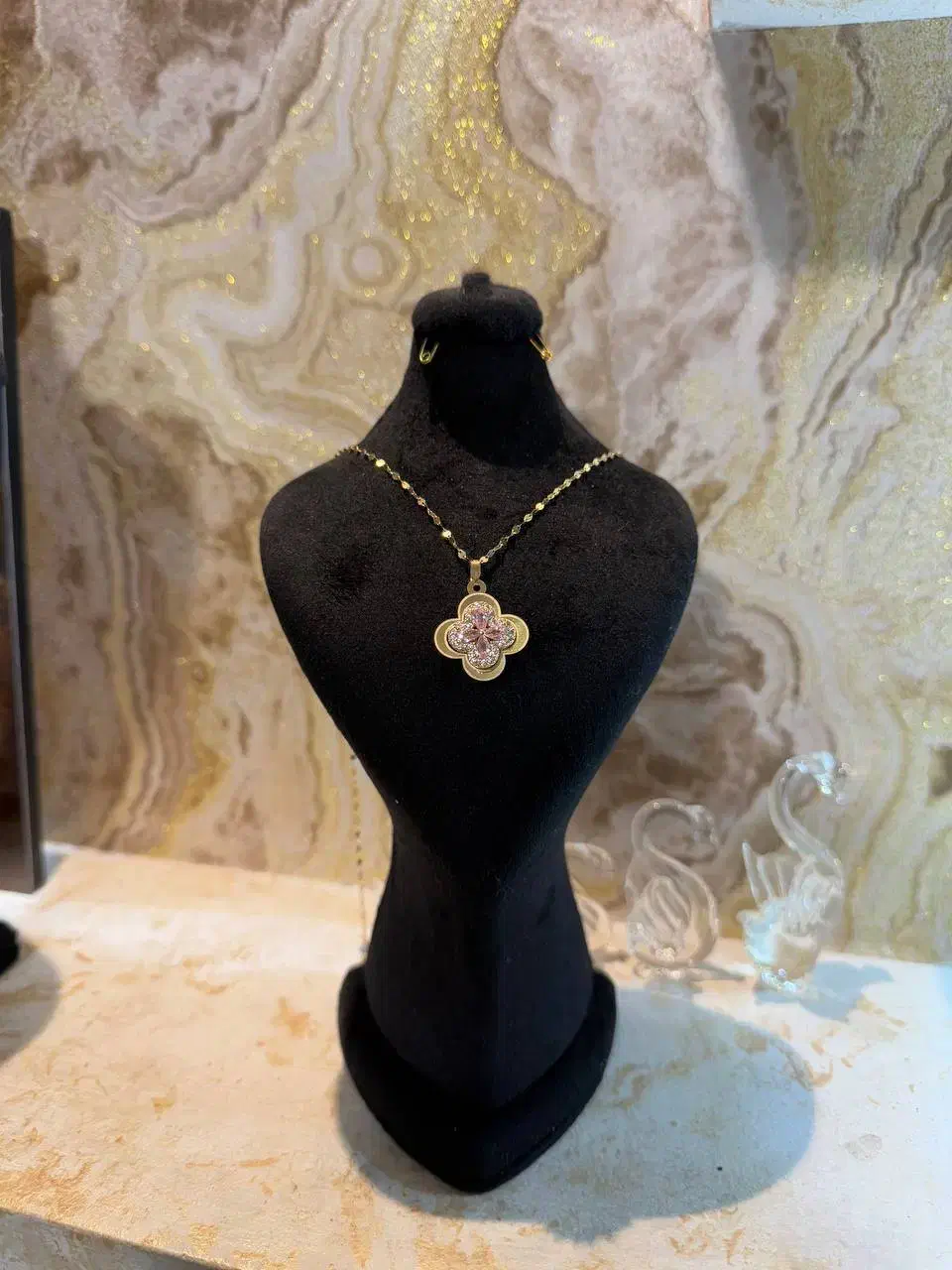 گردنبند مینمال طلا|جواهرات|خمینی‌شهر, |دیوار