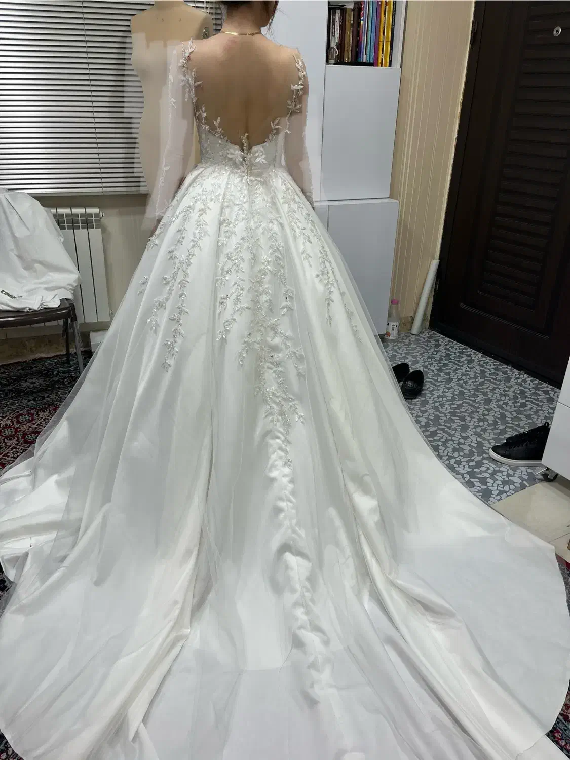 لباس عروس سایز ۳۶،۳۸ کامل نو|لباس|محمودآباد, |دیوار