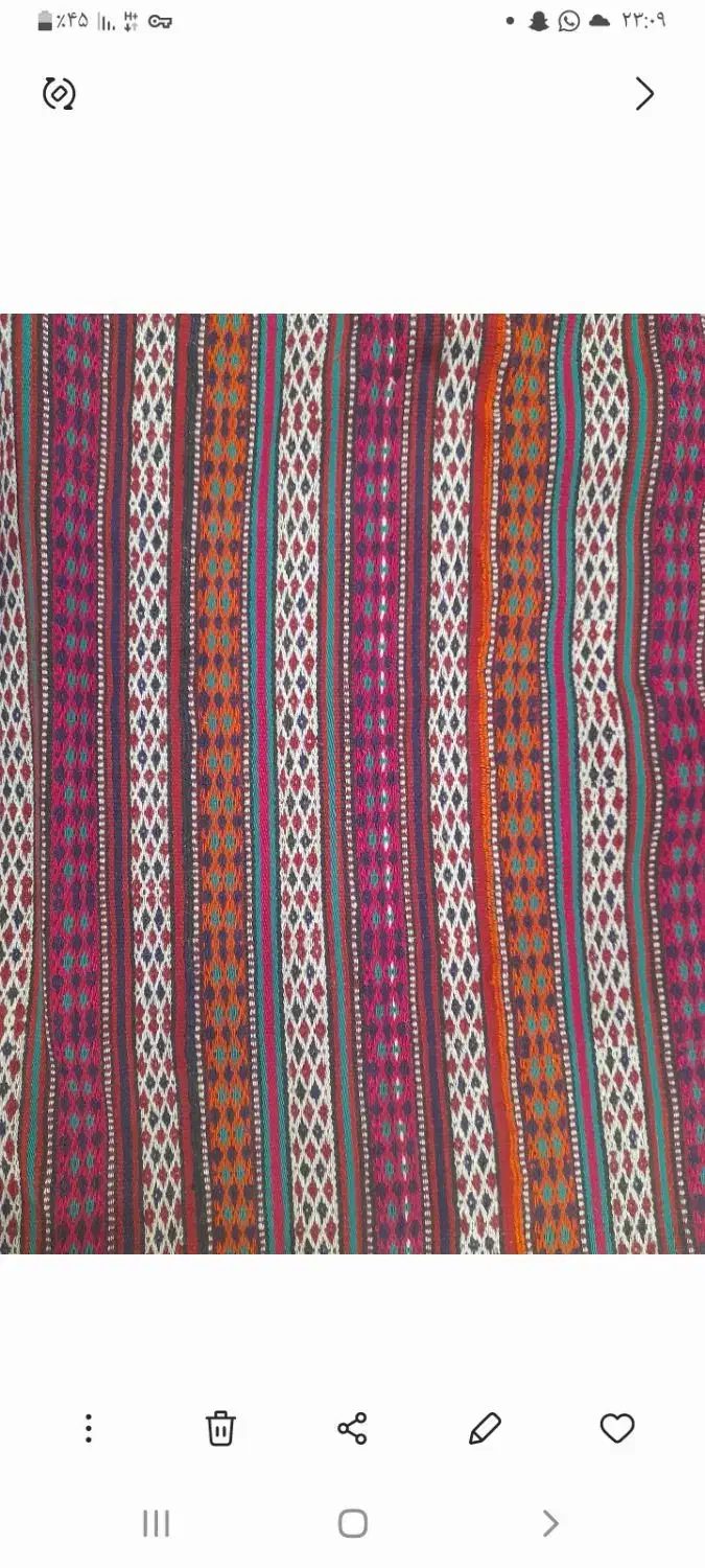 جاجیم صد درصد پشمی ریزبافت کاملا نو|گلیم، جاجیم، گبه|اهر, |دیوار