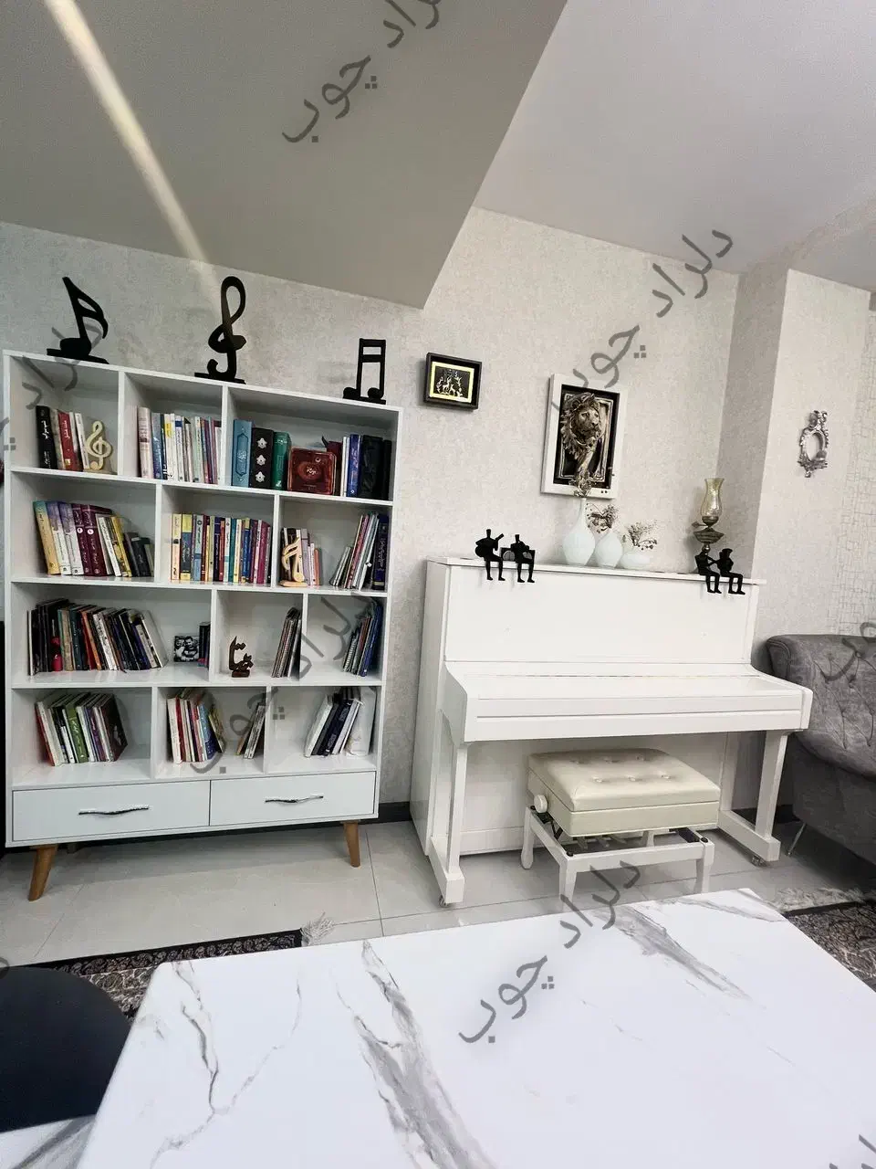 کتابخانه قفسه مدل ونوس|کتابخانه، شلف، قفسه‌های دیواری|تهران, سازمان آب|دیوار