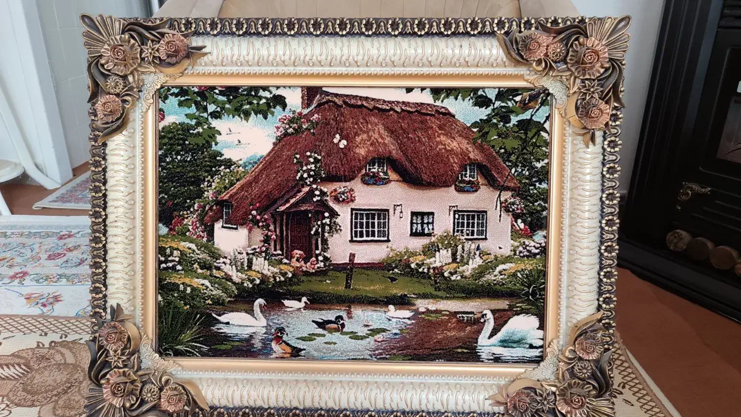 تابلو فرش ماشینی|تابلو فرش|مشهد, نرگس (شهرک غرب)|دیوار