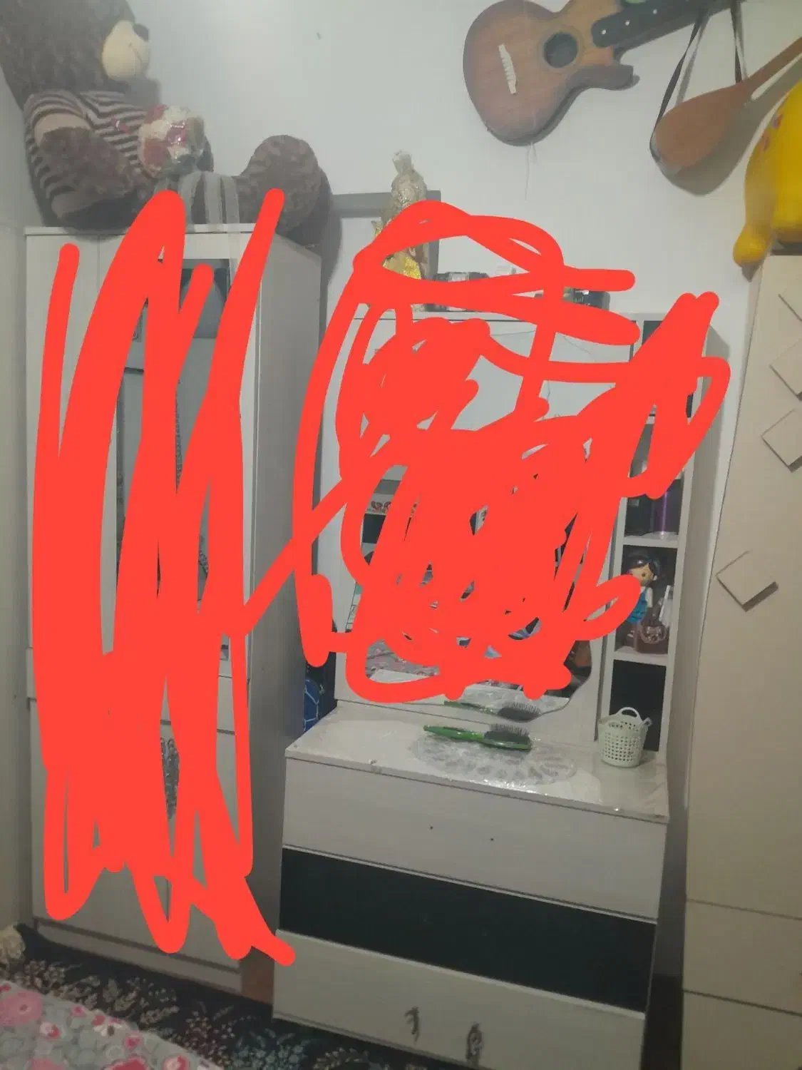 تختخواب دونفره سالم و تمیز|تخت و سرویس خواب|ابهر, |دیوار