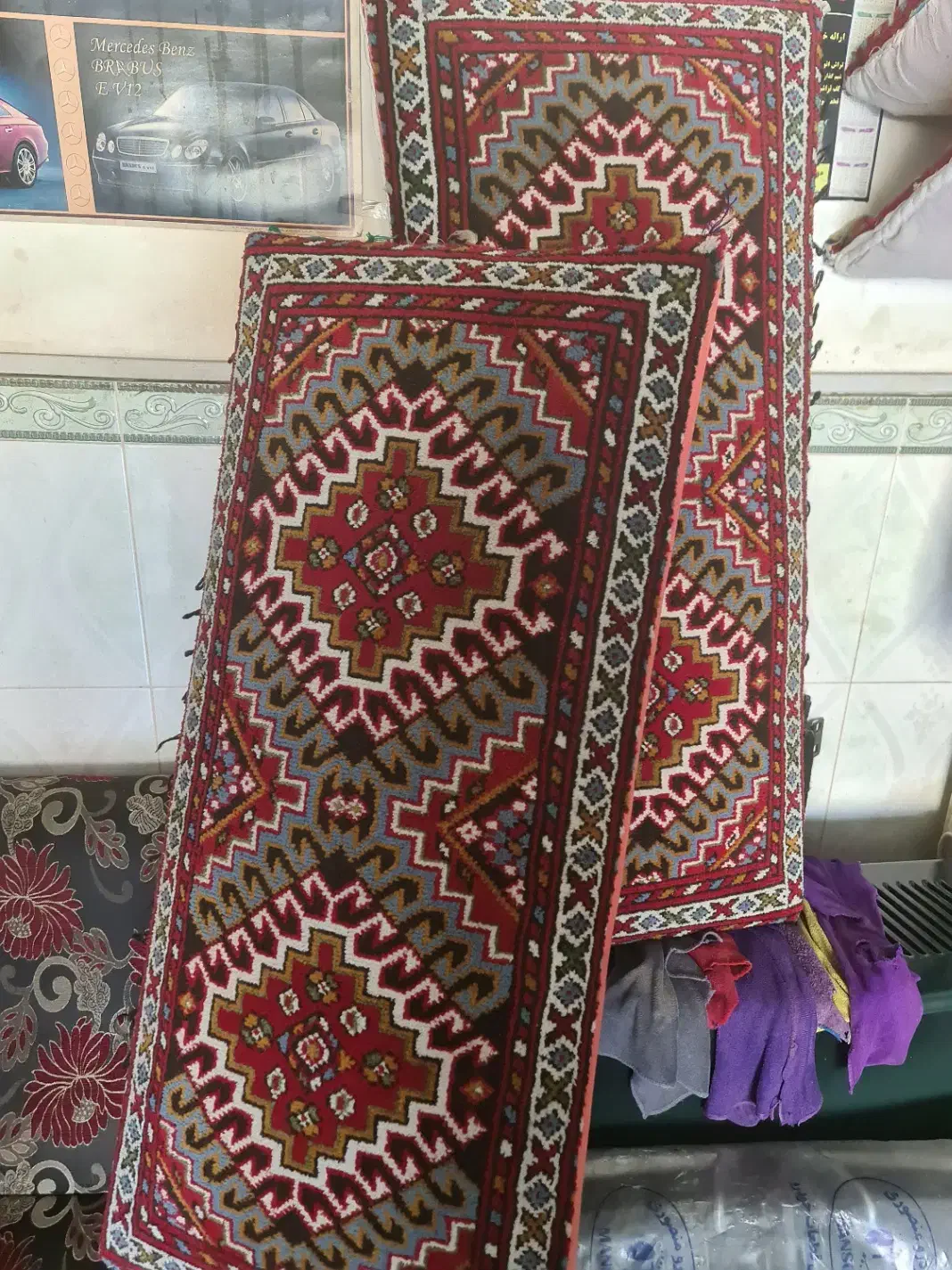 چهاربالش فرشی|پشتی|مهاباد (آذربایجان غربی), |دیوار