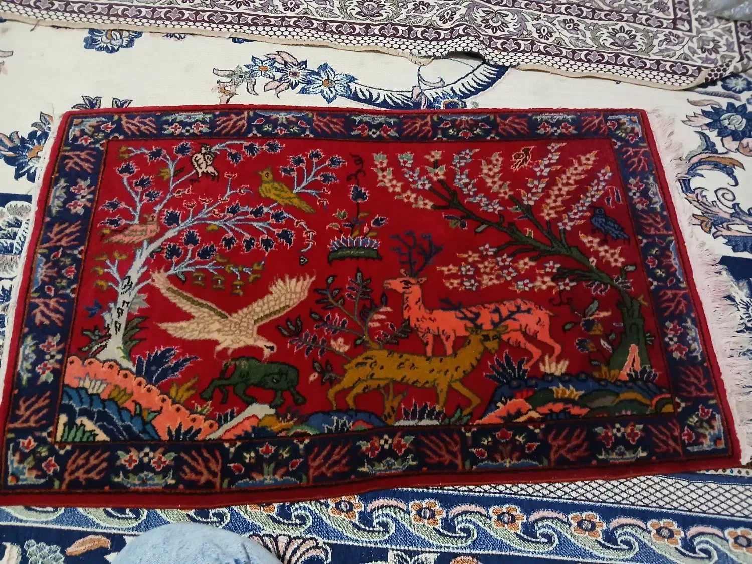 قالیچه قالی دستباف|فرش|کرج, کمال‌شهر|دیوار