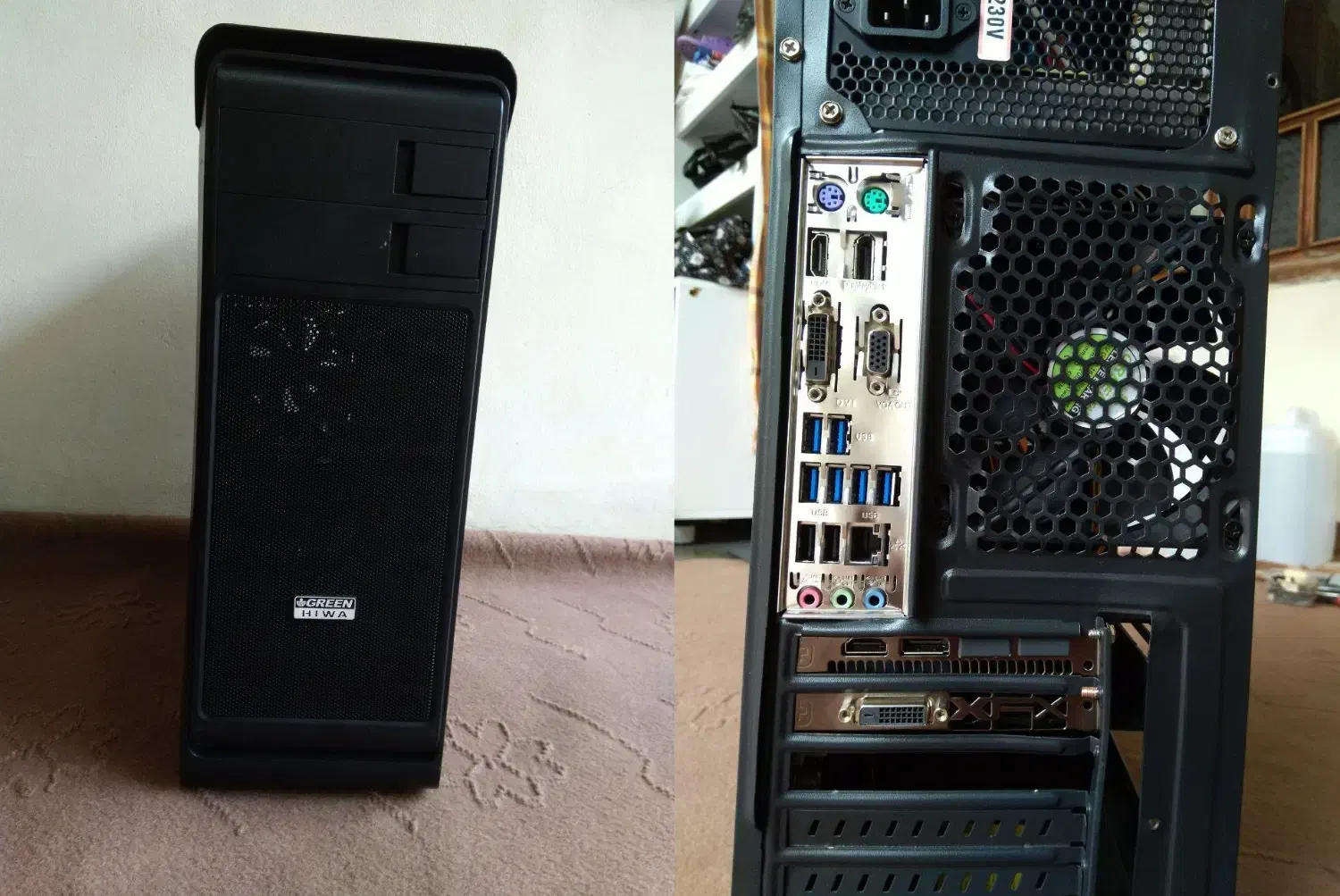 کامپیوتر کیس گیمینگ در حد همراه با بازی|رایانه رومیزی|آمل, |دیوار